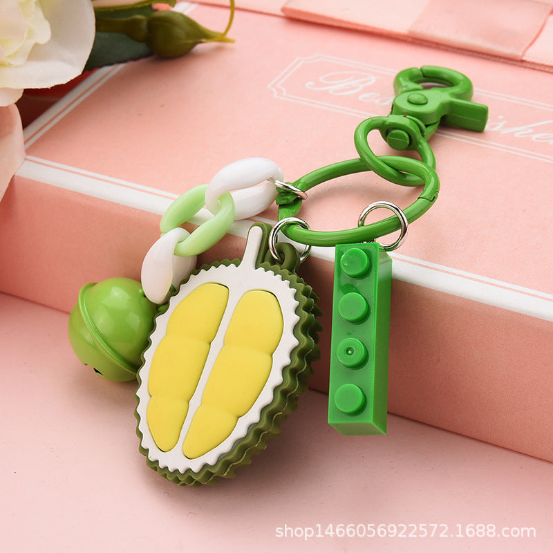 Wholesale Creative Food Simulation Fries Popcorn Keychain Small Pendant Soft Glue